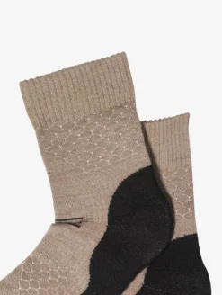 Chaussettes courtes en laine mérinos made in France - Beige