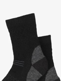 Chaussettes courtes en laine mérinos made in France - Noir