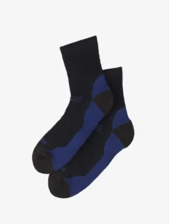 Chaussettes courtes en laine mérinos made in France - Bleu
