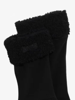 Chaussettes en polaire pour bottes hautes revers sherpa - Noir