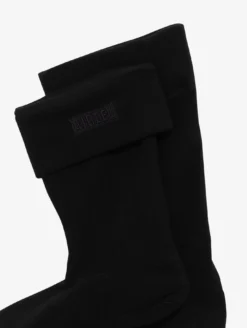 Chaussettes en polaire pour bottes hautes revers sherpa - Noir