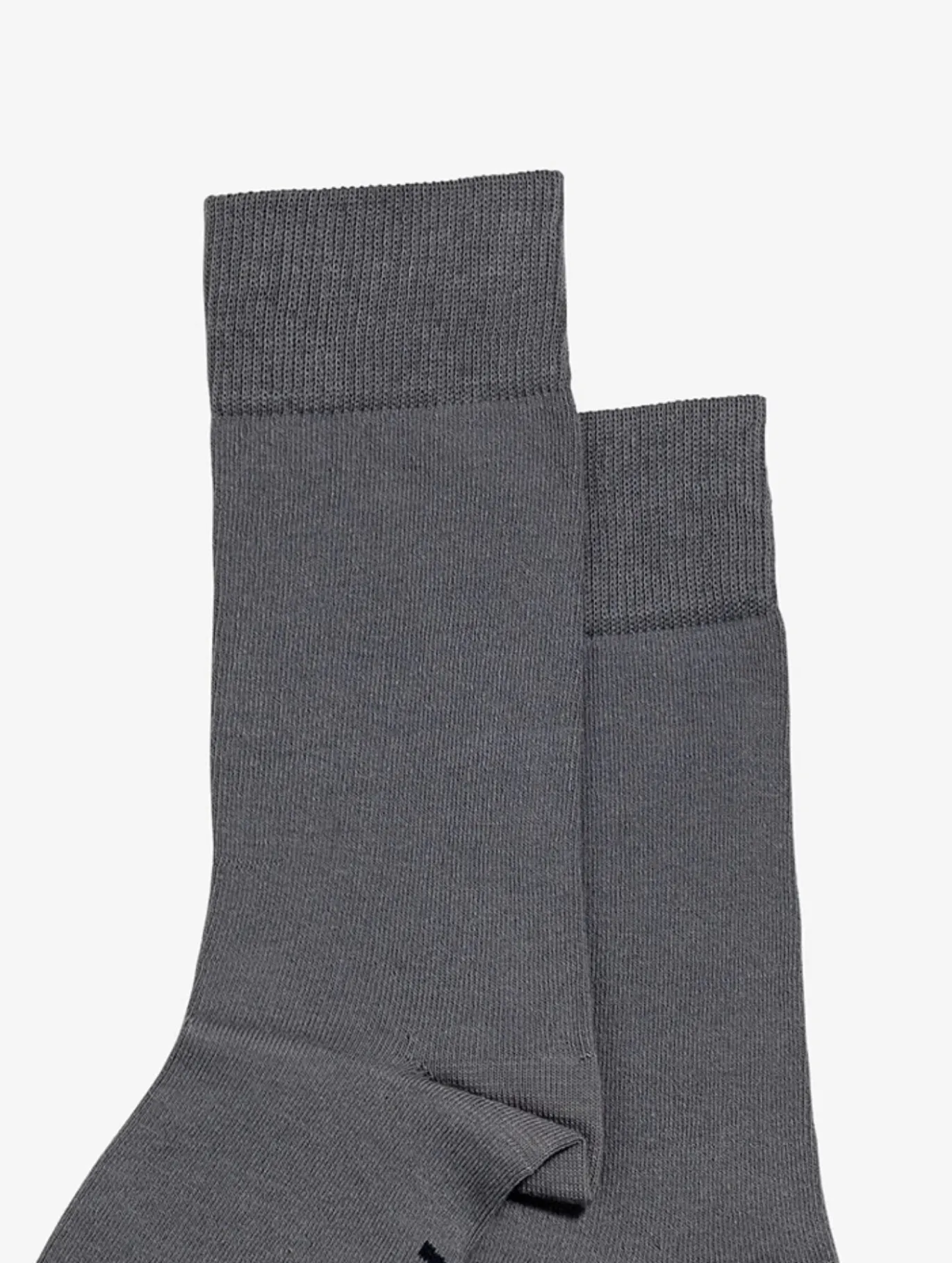 Chaussettes mi-longues en coton made in France - Gris