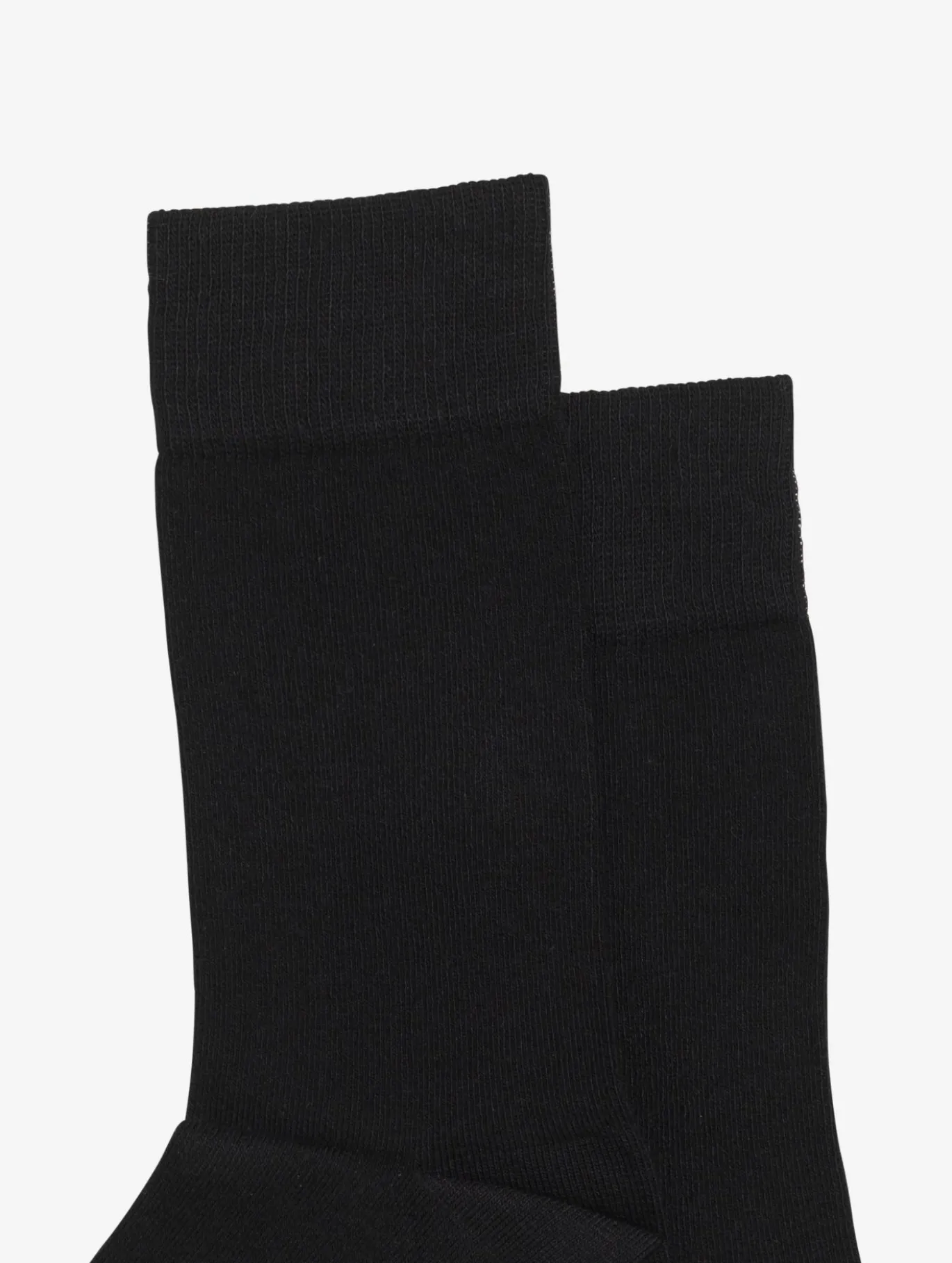 Chaussettes mi-longues en coton made in France - Noir