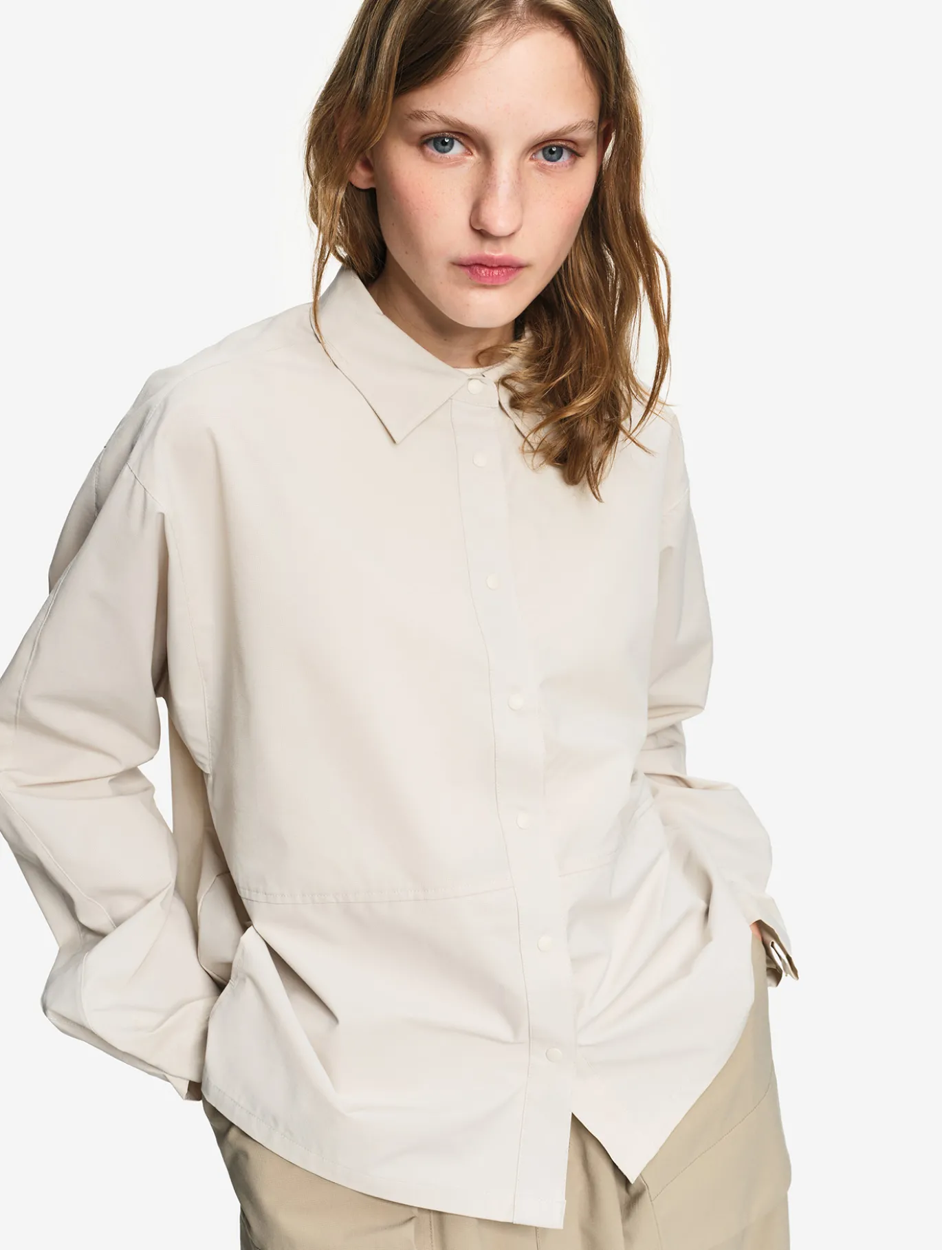 Chemise boyfriend anti-UV Dry Fast™ TEXTILE® - Beige