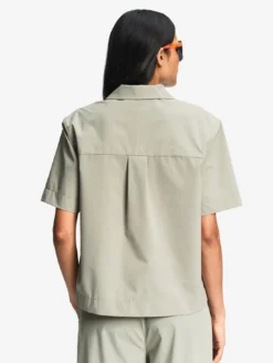 Chemise à col cubain anti-UV Dry Fast™ TEXTILE® - Kaki