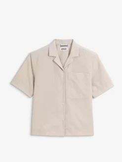 Chemise à col cubain anti-UV Dry Fast™ TEXTILE® - Beige
