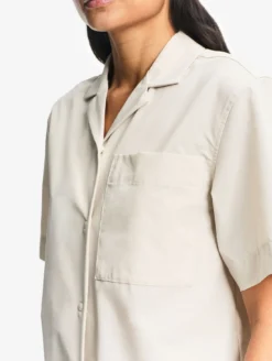 Chemise à col cubain anti-UV Dry Fast™ TEXTILE® - Beige