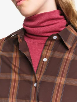 Chemise en coton à carreaux - Marron