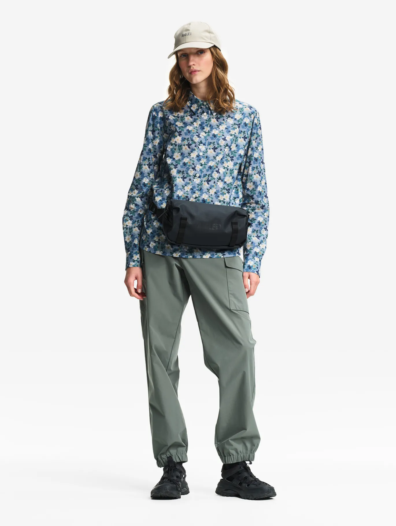 Chemise imprimée en tissu Liberty - Bleu