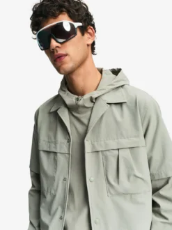 Chemise à manches courtes anti-UV avec poches - Kaki