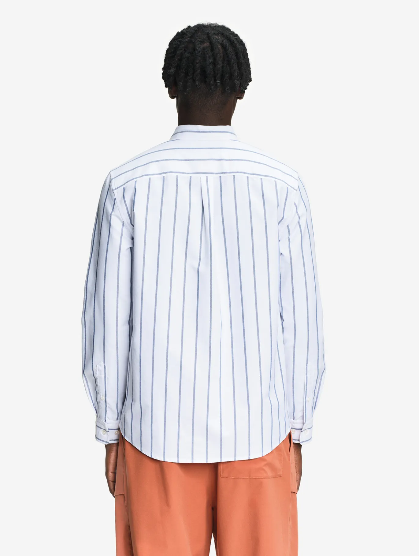 Chemise oxford rayée Dry Fast™ TEXTILE® avec logo sur la poitrine - Blanc