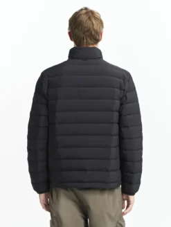 Doudoune courte T-KIT™ déperlanteavec matelassage en duvets et plumes - Noir