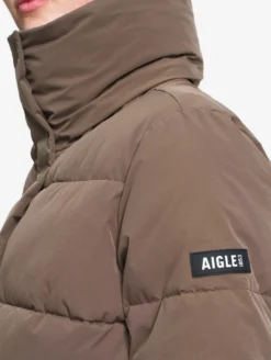 Doudoune Repreve® courte déperlante - Marron