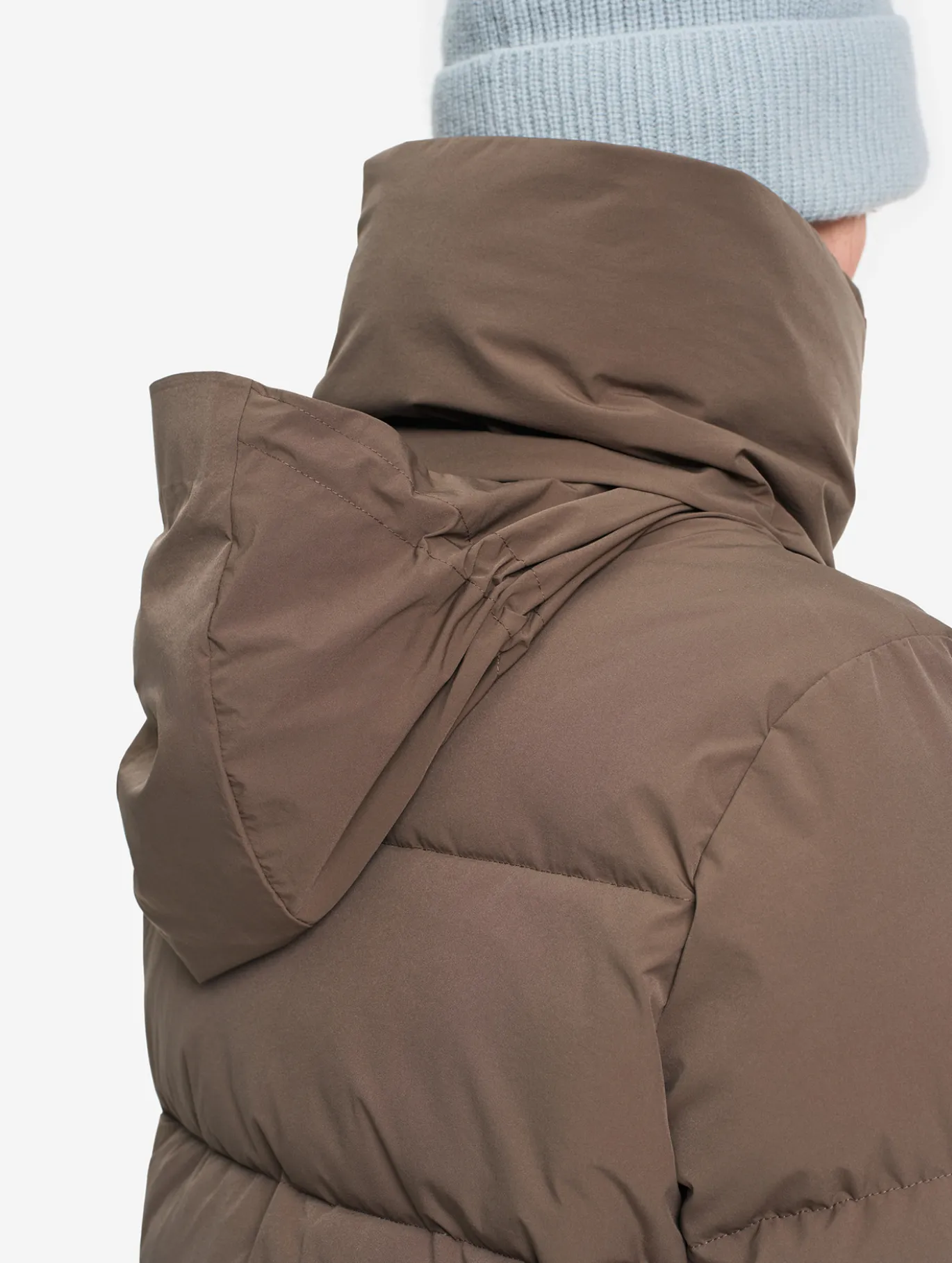 Doudoune Repreve® courte déperlante - Marron