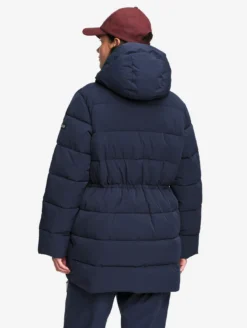 Doudoune Repreve® mi-longue déperlante - Bleu