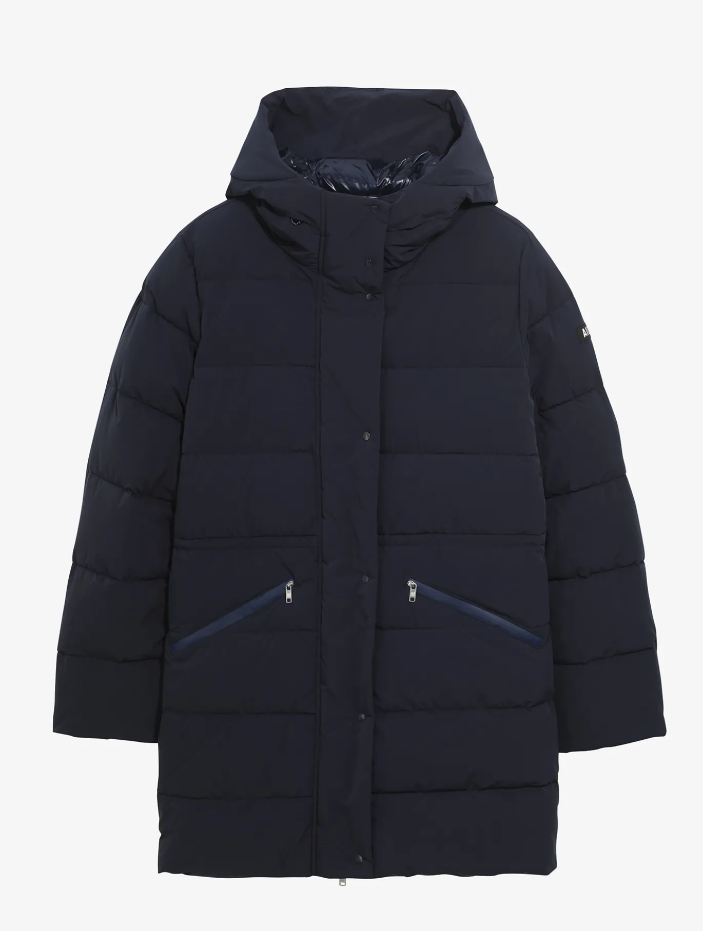 Doudoune Repreve® mi-longue déperlante - Bleu