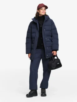 Doudoune Repreve® mi-longue déperlante - Bleu