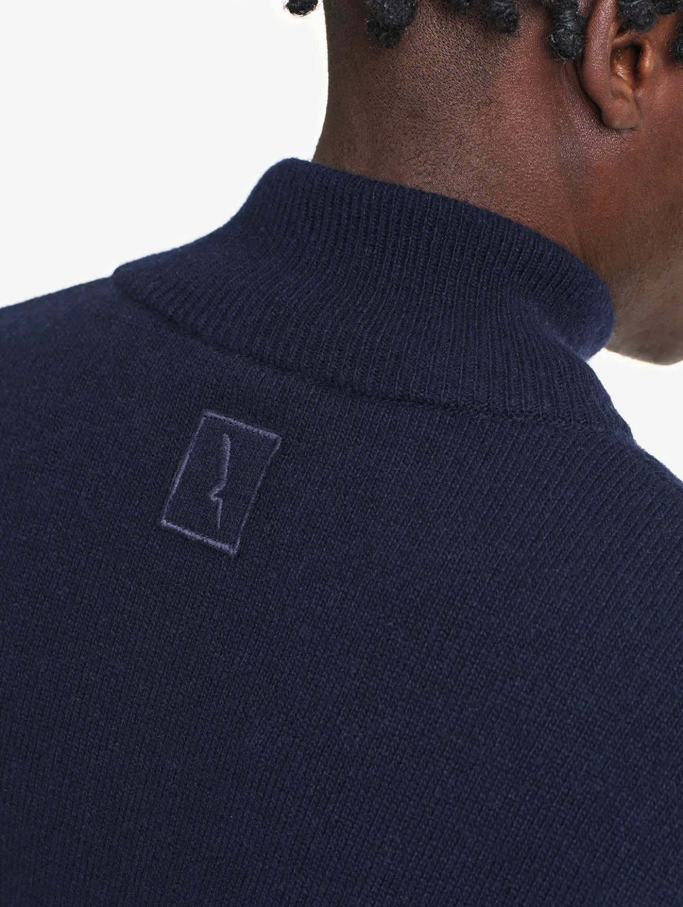 Gilet col montant à fermeture éclair - Bleu