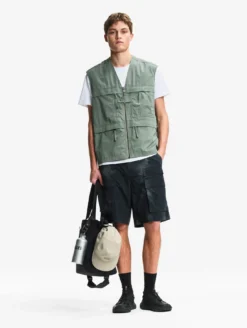 Gilet multi-poches déperlant anti-UV - Vert