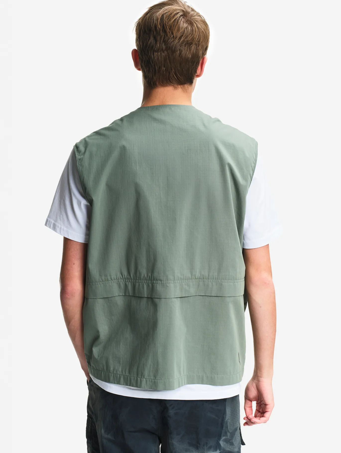 Gilet multi-poches déperlant anti-UV - Vert