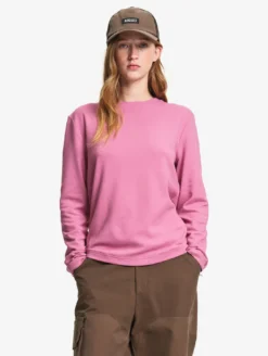 Haut à col rond en micro polaire - Rose