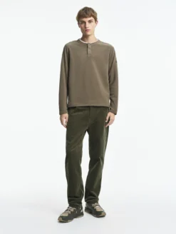 Jeans 5 poches en corduroy - Kaki