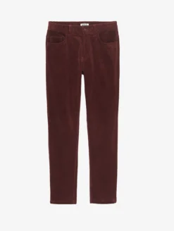 Jeans 5 poches en corduroy - Rouge