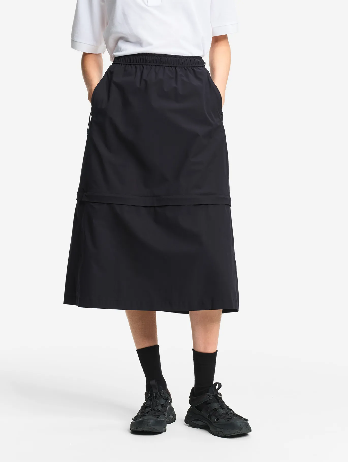 Jupe zippée modulable 2 en 1 DRY FAST TEXTILE® - Noir