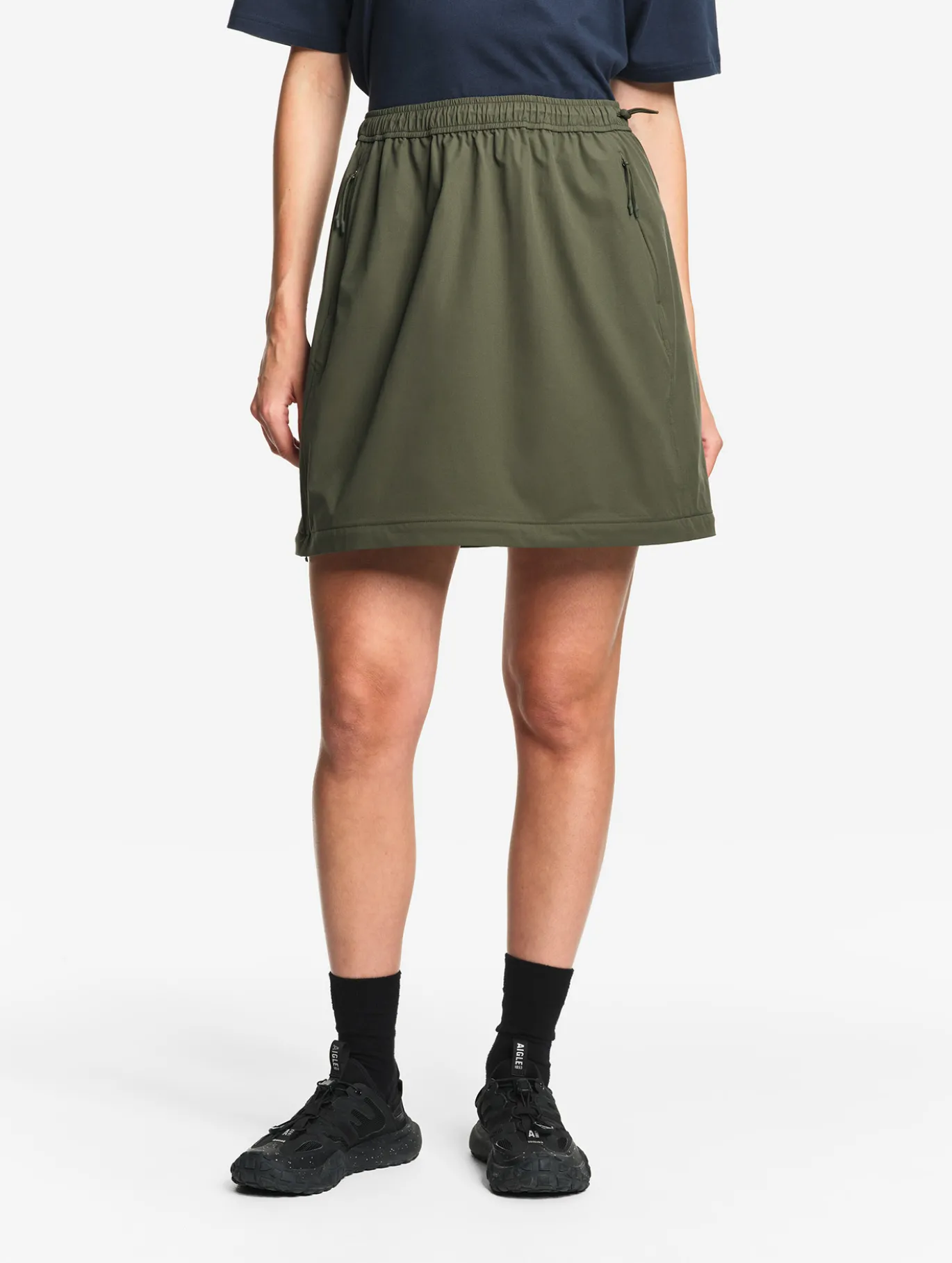 Jupe zippée modulable 2 en 1 DRY FAST TEXTILE® - Kaki