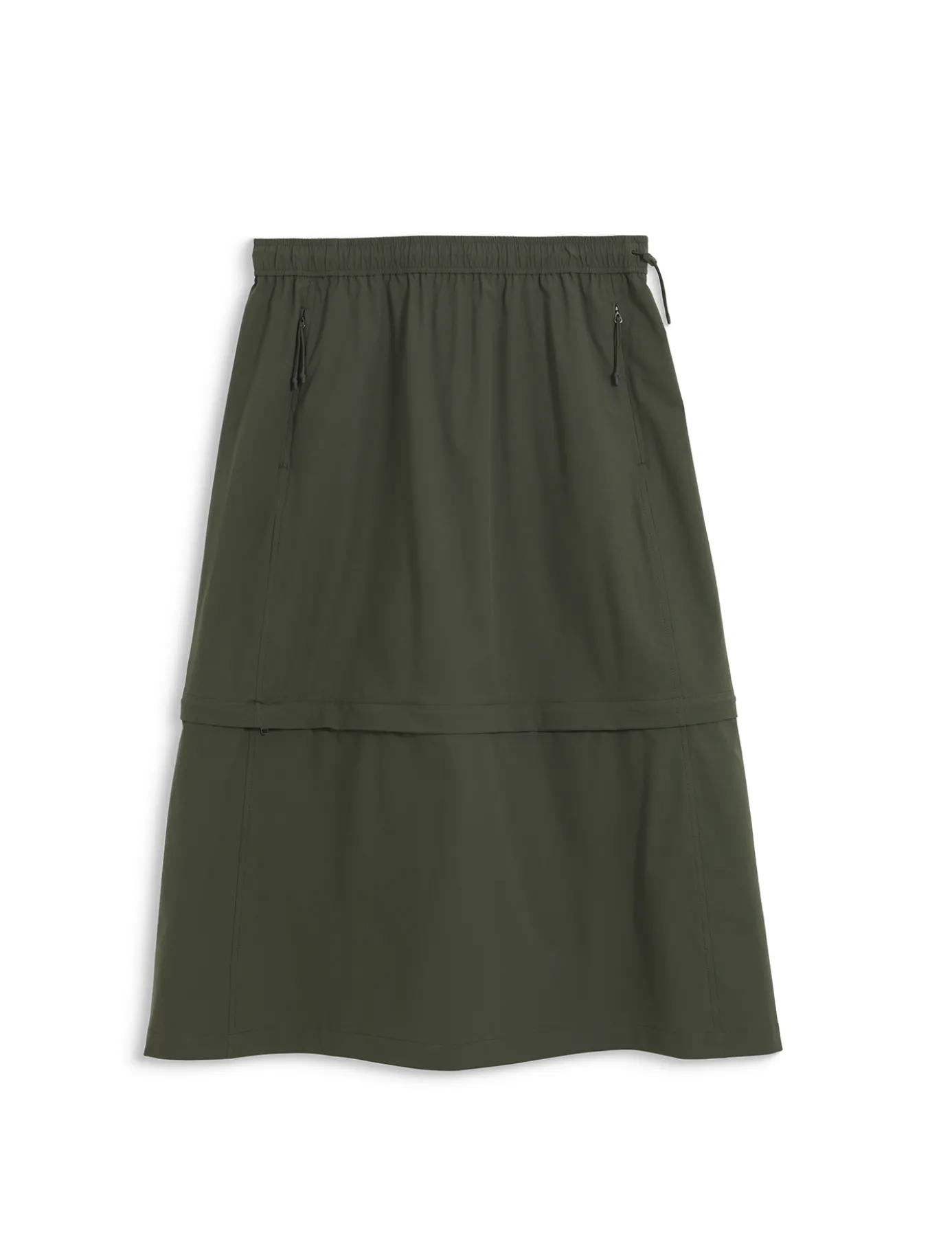 Jupe zippée modulable 2 en 1 DRY FAST TEXTILE® - Kaki