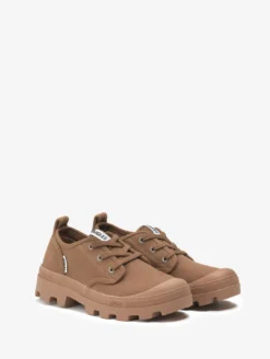La chaussure polyvalente en coton recyclé, en version basse - Marron