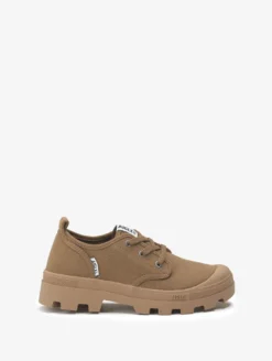 La chaussure polyvalente en coton recyclé, en version basse - Marron