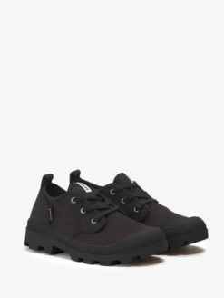 La chaussure polyvalente en coton recyclé, en version basse - Noir