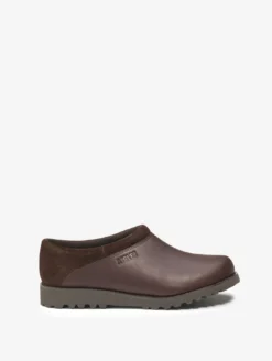 Le sabot en cuir utra-léger, en version fermée - Marron