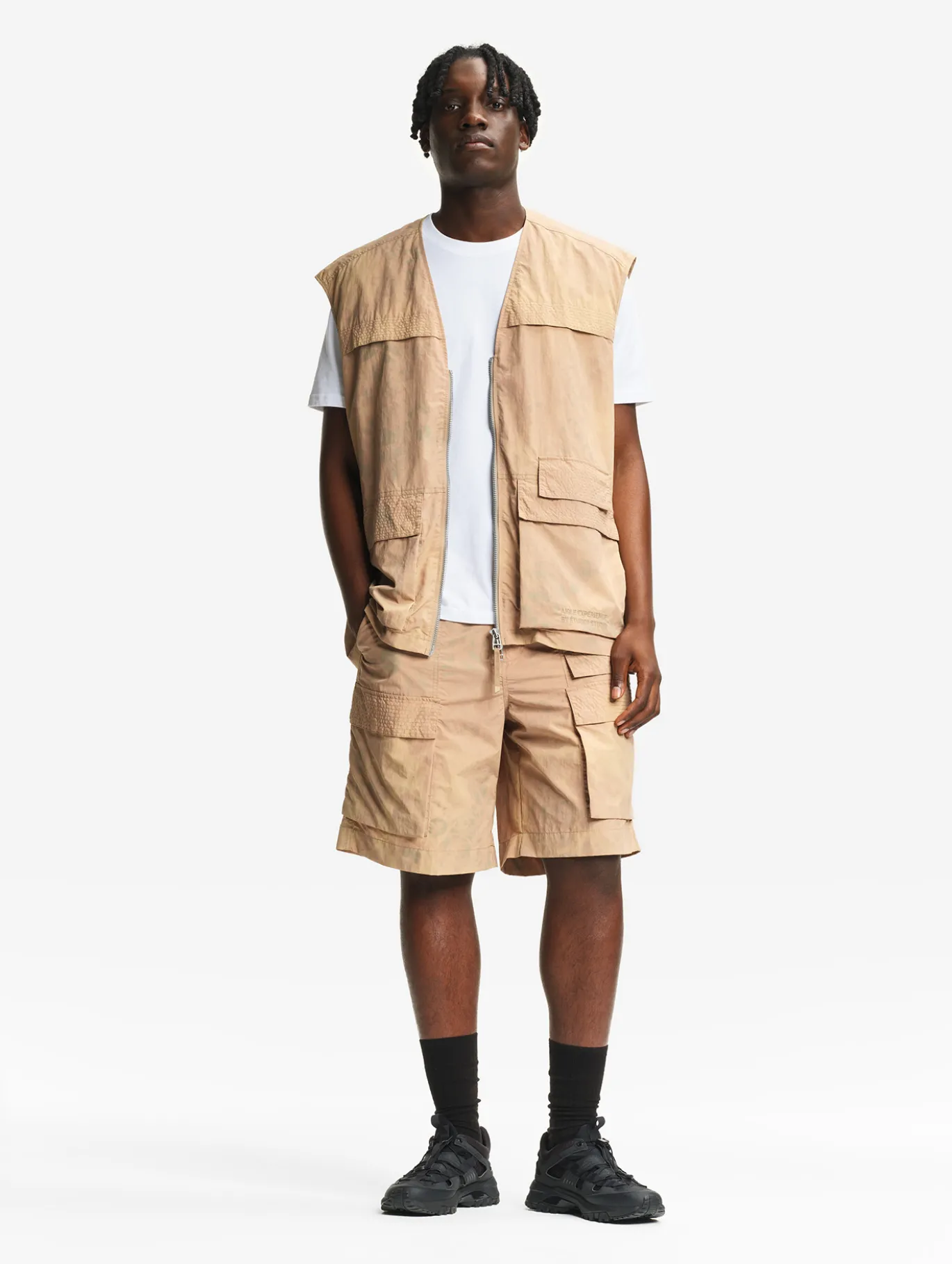 Le short mixte de pêcheur UVC™ Aigle Experience by Études - Beige