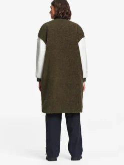 Manteau long réversible - Kaki