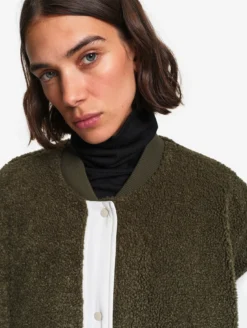 Manteau long réversible - Kaki