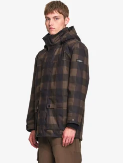 Manteau MTD™ imprimé carreaux T-KIT™ - Marron