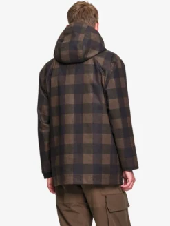 Manteau MTD™ imprimé carreaux T-KIT™ - Marron