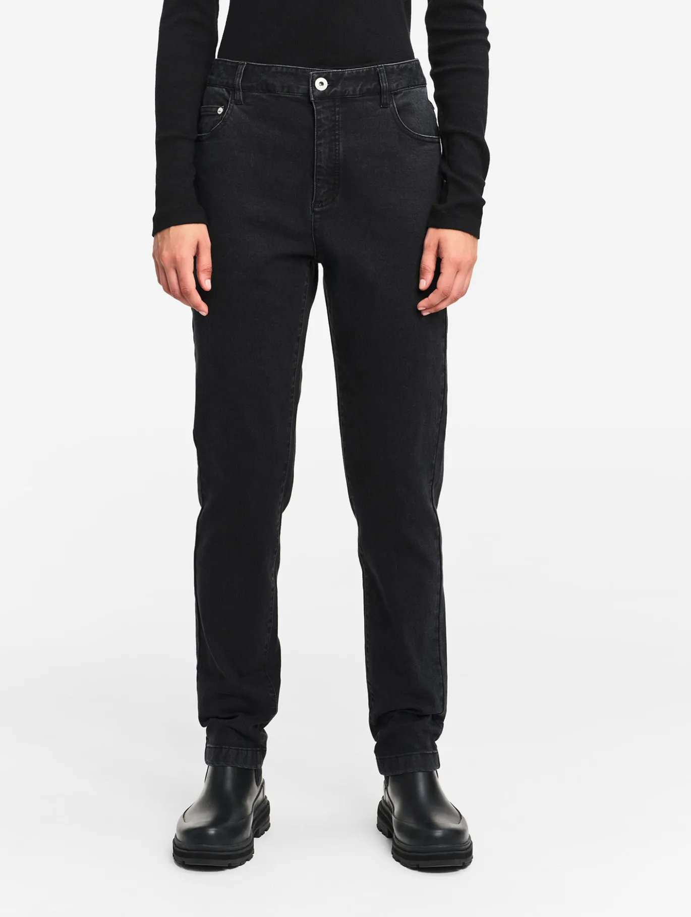 Pantalon denim stretch - Noir
