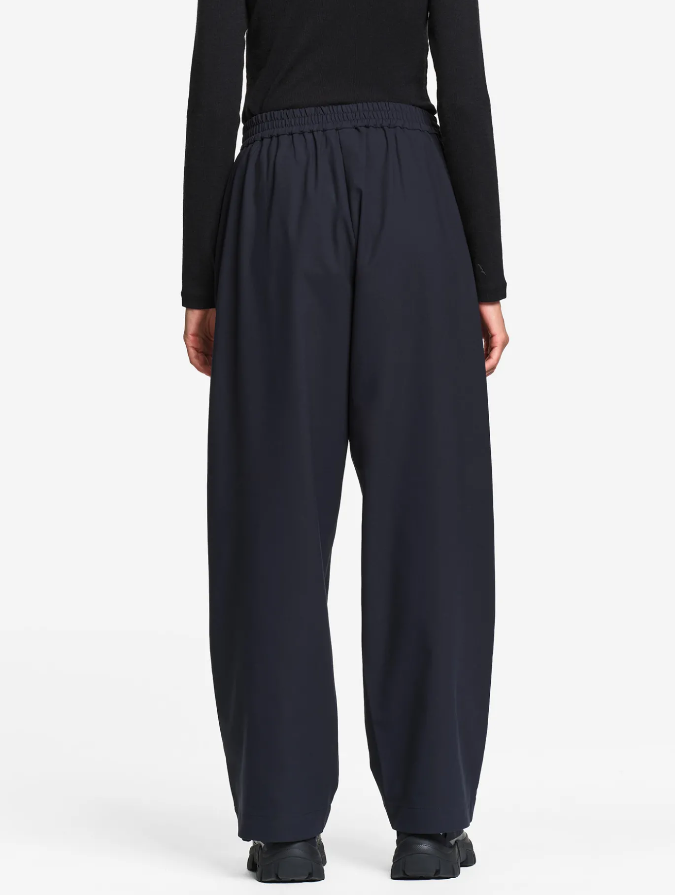Pantalon taille haute Dry Fast™ jambes larges à pinces - Noir