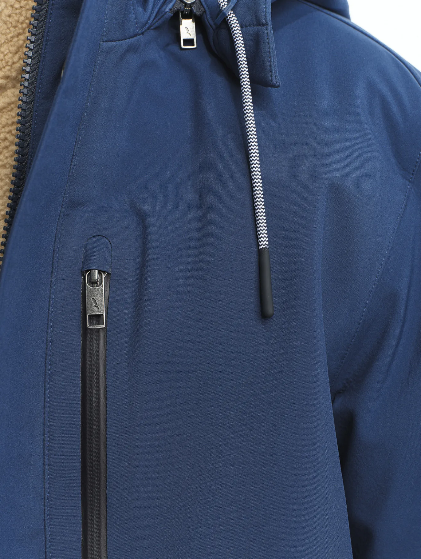 Parka en MTD™ doublée polaire avec capuche amovible - Bleu