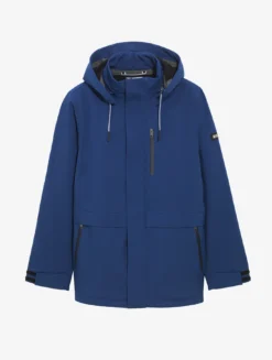 Parka en MTD™ doublée polaire avec capuche amovible - Bleu
