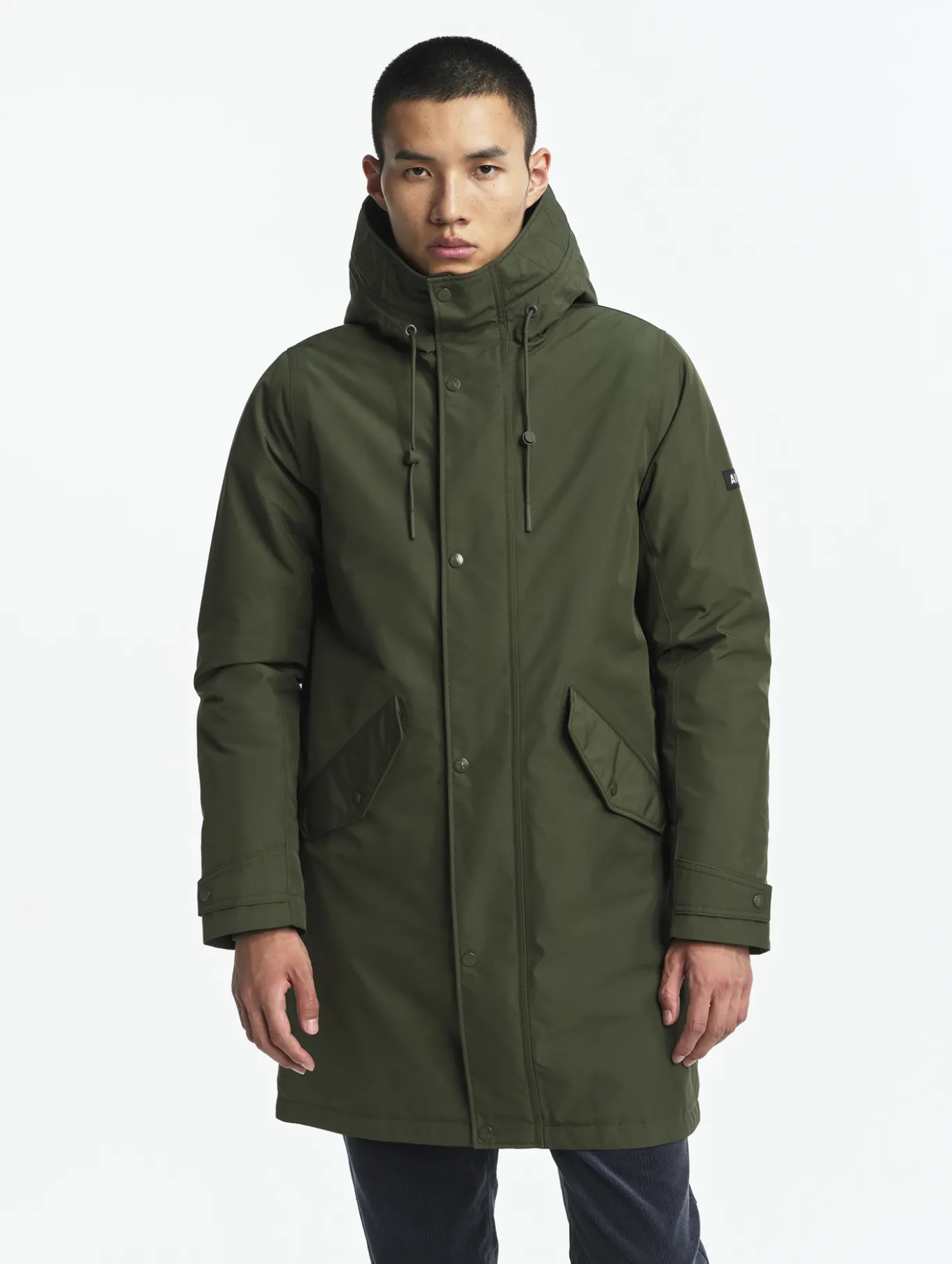 Parka GORE-TEX® fishtail imperméable et très chaude - Kaki