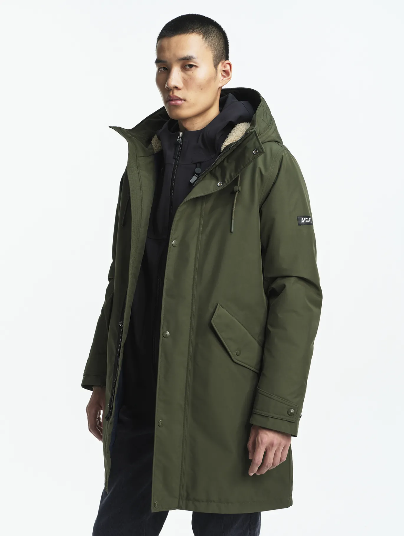 Parka GORE-TEX® fishtail imperméable et très chaude - Kaki