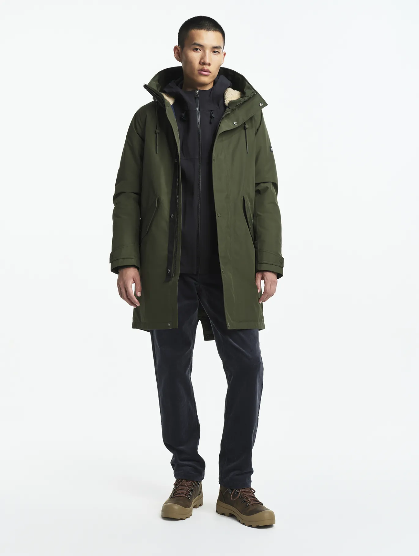Parka GORE-TEX® fishtail imperméable et très chaude - Kaki