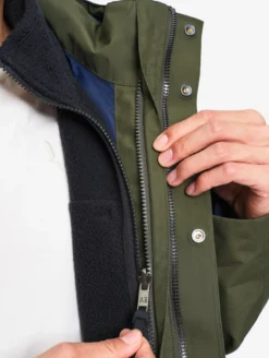Parka GORE-TEX® longue 2 couches avec capuche T-KIT™ - Kaki