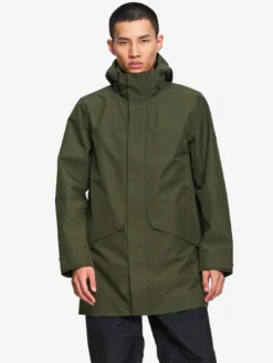 Parka GORE-TEX® longue 2 couches avec capuche T-KIT™ - Kaki