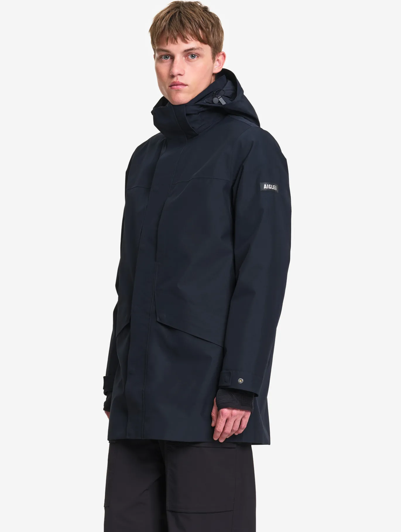 Parka GORE-TEX® longue 2 couches avec capuche T-KIT™ - Noir