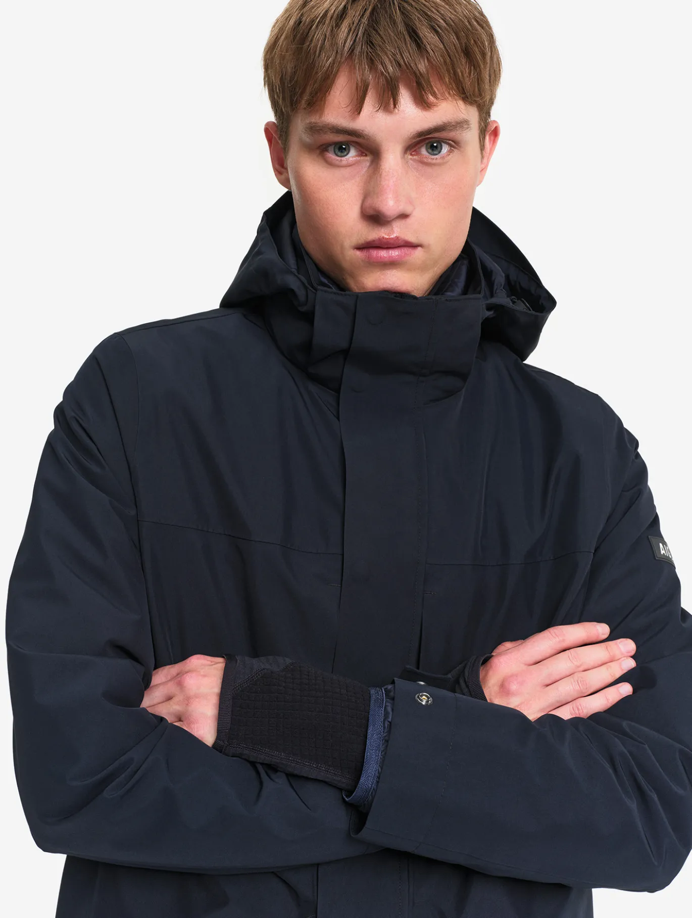 Parka GORE-TEX® longue 2 couches avec capuche T-KIT™ - Noir